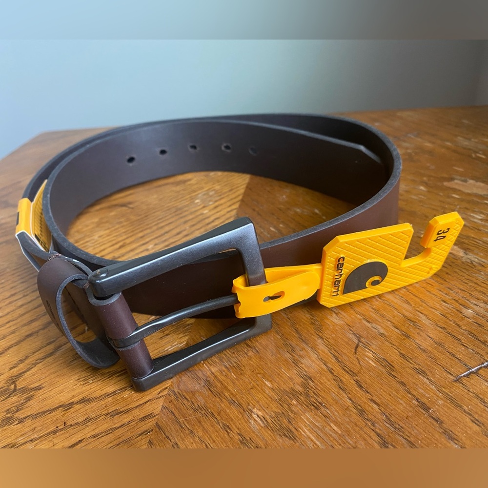 Carhartt Burnished Brown Men's Belt NWT 34